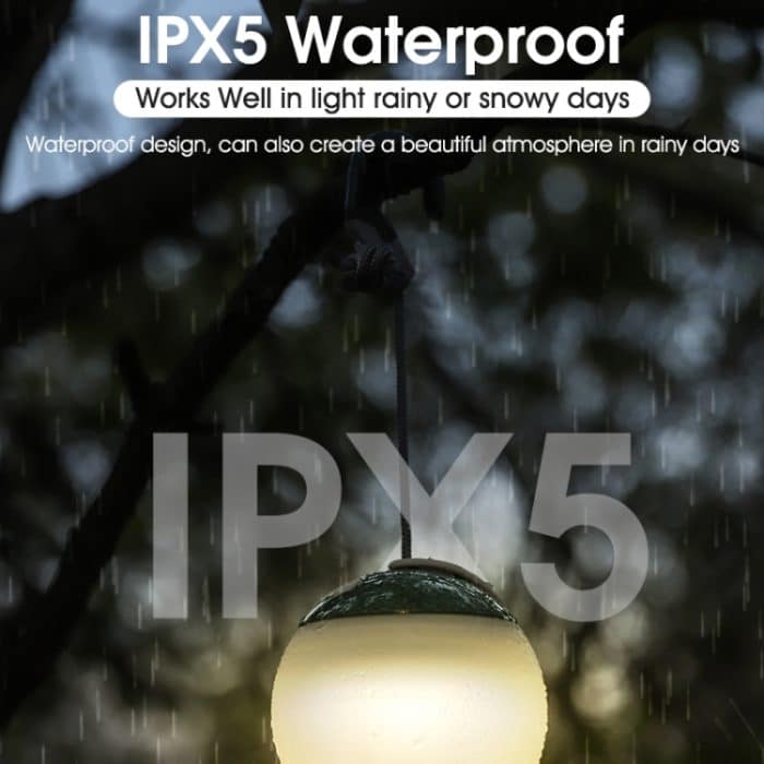 Retro-Camping-Laterne, wiederaufladbares Haning-Haken-Nachtlicht – Bild 6