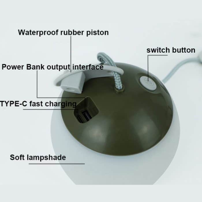 Retro-Camping-Laterne, wiederaufladbares Haning-Haken-Nachtlicht – Bild 8