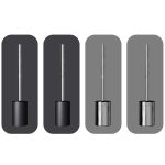 Auslaufsicheres WC-Bürstenset mit Edelstahlsockel für das Badezimmer, Soft Rubber Primary Color Long Rod, Soft Rubber Paint Long Rod, Soft Rubber Paint Removal Rod, Flocked Primary Color Long Rod, Flocking Primary Color Removal Rod... – Bild 2