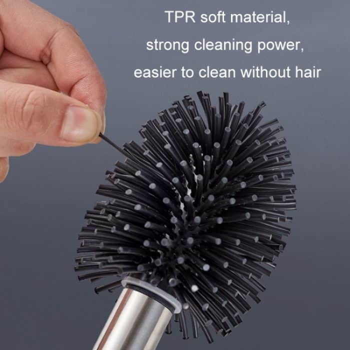 Auslaufsicheres WC-Bürstenset mit Edelstahlsockel für das Badezimmer, Soft Rubber Primary Color Long Rod, Soft Rubber Paint Long Rod, Soft Rubber Paint Removal Rod, Flocked Primary Color Long Rod, Flocking Primary Color Removal Rod... – Bild 8