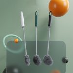 Langstielige Haushalts-WC-Toiletten-Reinigungsbürste aus weichem Gummi – Bild 2
