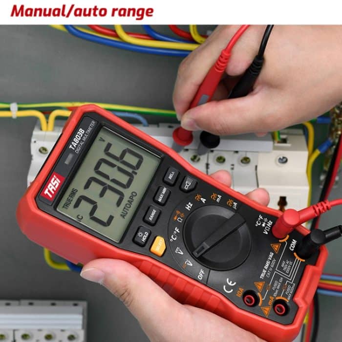 Digitales Hochpräzisions-Multimeter, Digitalanzeige, Haushalts-Multifunktions-Elektriker-Multimeter, TASI TA803A, TASI TA803B, TASI TA803C – Bild 8