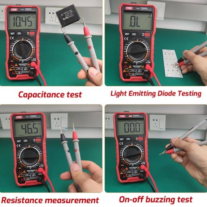 Digitales Hochpräzisions-Multimeter, Digitalanzeige, Haushalts-Multifunktions-Elektriker-Multimeter, TASI TA803A, TASI TA803B, TASI TA803C – Bild 9