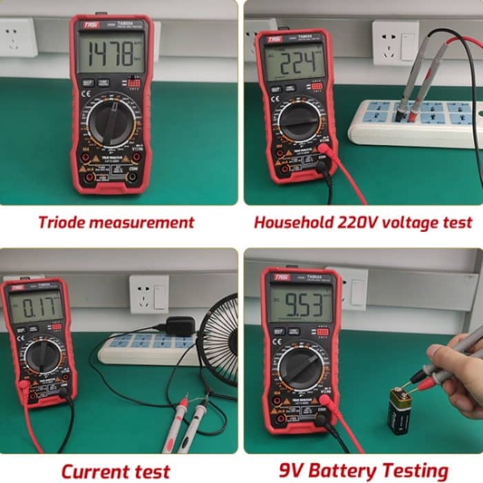 Digitales Hochpräzisions-Multimeter, Digitalanzeige, Haushalts-Multifunktions-Elektriker-Multimeter, TASI TA803A, TASI TA803B, TASI TA803C – Bild 10