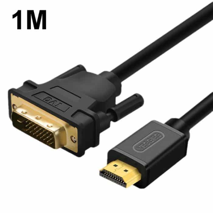 TBD0603777501.jpg VEGGIEG HDMI-zu-DVI-Konverterkabel für Computer, TV, HD-Monitor, austauschbar, 1m, 1.5m, 2m, 3m, 5m, 8m, 10m, 12m, 15m – Bild 1