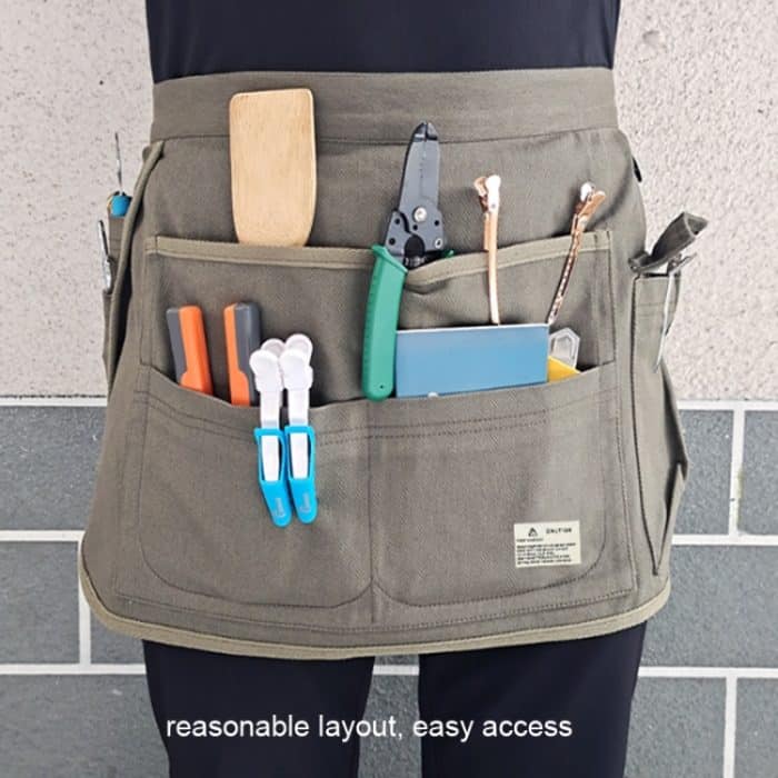 Halbe Schürze zur Aufbewahrung von Make-up im Garten – Bild 6