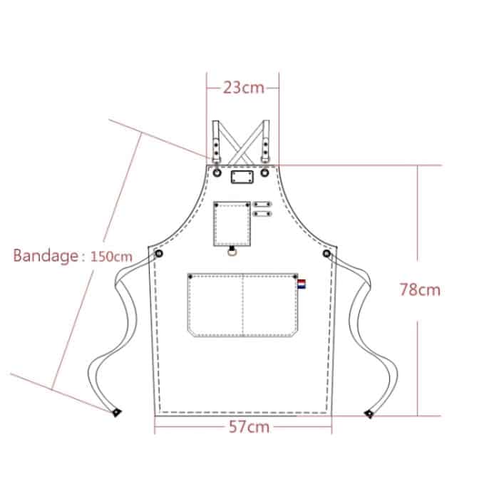 Florale Milchtee-Back-Arbeitskleidungsschürze – Bild 3