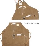 Florale Milchtee-Back-Arbeitskleidungsschürze – Bild 4