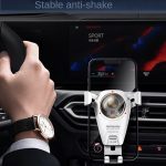 S-06 Auto-Luftauslass-Schwerkrafthalter, einziehbare, drehbare Handyhalterung, S-06 White, S-06 Black – Bild 6