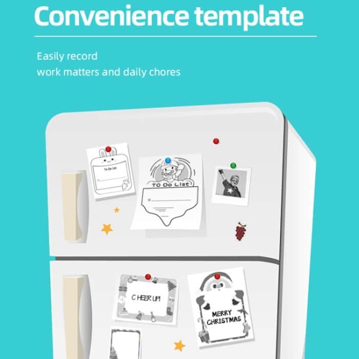 Mini-Student falsche Frage Bluetooth-Thermodrucker, With 5 Rolls White Paper, With 3 Rolls Color Paper – Bild 7