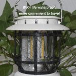 Wasserdichte Outdoor-Zelt-Retro-Atmosphäre-Pferdelampe, Black, White, Solar Energy Black, Solar Energy White – Bild 6