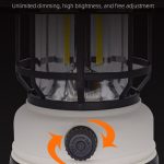 Wasserdichte Outdoor-Zelt-Retro-Atmosphäre-Pferdelampe, Black, White, Solar Energy Black, Solar Energy White – Bild 7