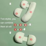 Schwangere Taille Unterstützung Seite Schlaf Kissen Multifunktionale Abnehmbare Bauch Kissen, Cotton Blue Elk, Cotton Pink Elk, Probiotics Green, Probiotics Gray Dot, Probiotics Pink, Probiotics White Gold, Probiotics White, Probiotics Bamboo... – Bild 7