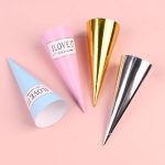 100 Stück Einweg-Eispapierhalter, süßes, knuspriges Spitzenpapier – Bild 2