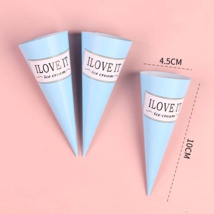 100 Stück Einweg-Eispapierhalter, süßes, knuspriges Spitzenpapier – Bild 4