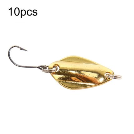 Einzelhaken, Löffeltyp, Pferdemaul, Melonen-Pailletten, falsche Köder, Angelköder, 10pcs 2g Butterfly