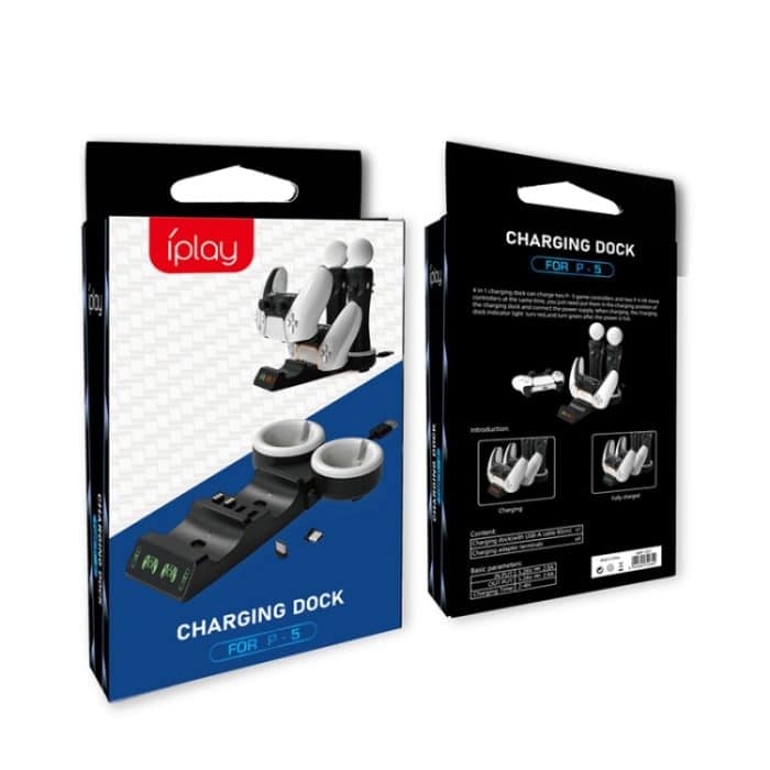 Iplay HBP-301 für PS5 / PS VR MOVE Controller Griff Dual Seat Ladegerät 4 In 1 Ladegerät, HBP-301 – Bild 11
