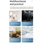 PM2,5/PM10 Luftqualitätsdetektor, Innenraumluftqualitätsmonitor, 6 in 1 Air Quality Detector White, 6 in 1 Air Quality Detector Black – Bild 3