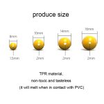 TPR Floating Bait Ball Float Water Fake Soft Bait, 100pcs 10mm – Bild 2