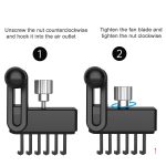 Für Tesla Model 3/Y Air Vent Magnetischer Handyhalter, With Magnetic Ring, Non-marking Base – Bild 3