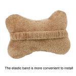 Auto-Cartoon-Bär-Plüsch-Sitzpolsterkissen, Headrest Brown, Lumbar Pillow Brown, Headrest White, Lumbar Pillow White – Bild 3