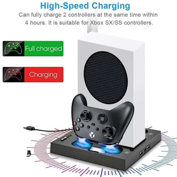 Iplay für Xbox Series S Host Kühlhalterung Griff Ladestation – Bild 3