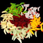 100 Stück rotköpfiger Brotwurm Suite Fake Bait – Bild 2