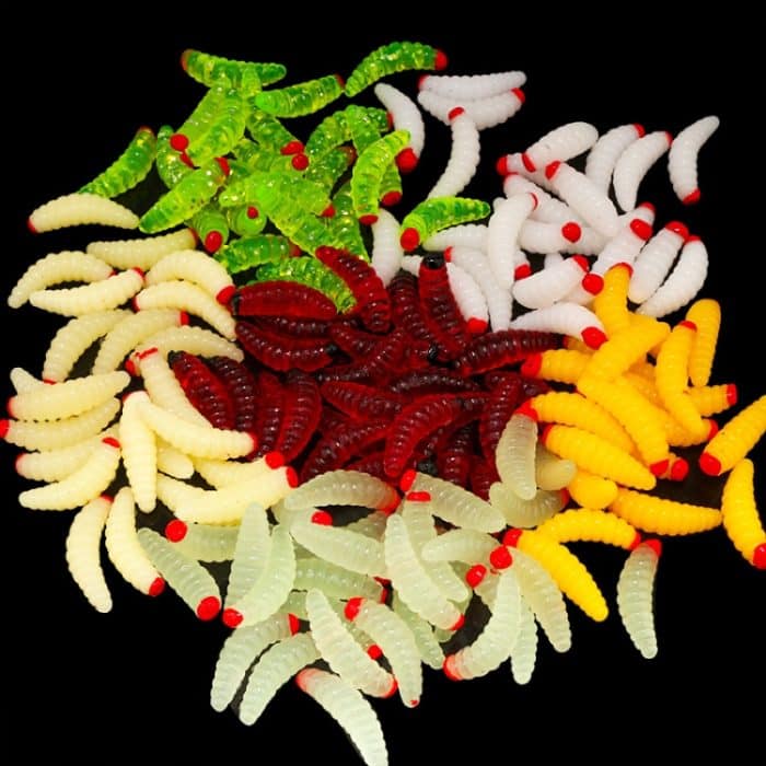 100 Stück rotköpfiger Brotwurm Suite Fake Bait – Bild 2