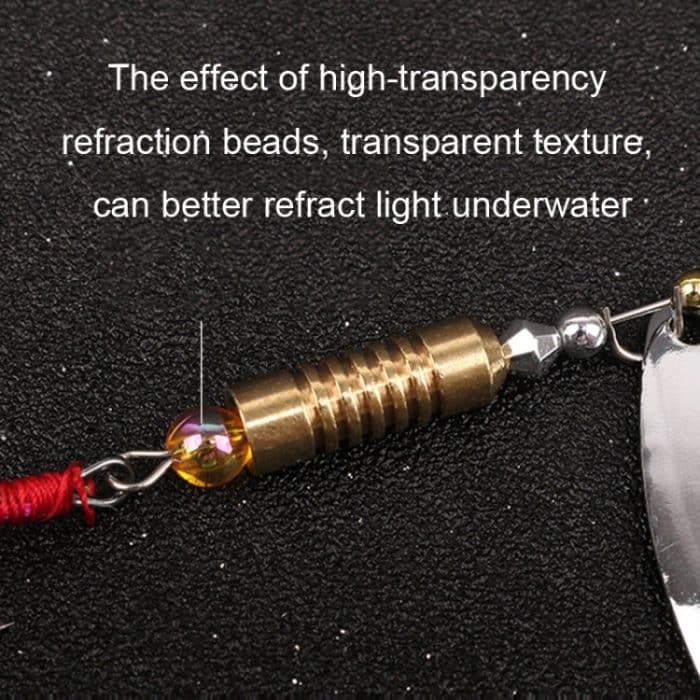 5 Stück rotierende Luya-Pailletten, Weidenblatt-Federköder, Copper Pendant Futaba 7g, Copper Pendant Futaba 10g, Copper Pendant Futaba 15g, Lead Pendant  7g – Bild 7