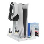 iplay für PS5 Host Kühlgriff Ladestation mit Disc-Aufbewahrungsregal, HBP-271s