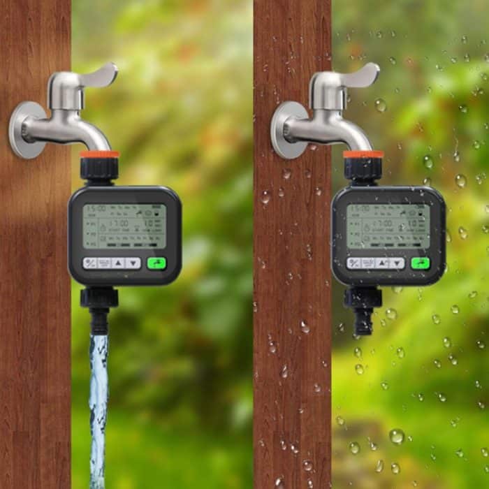 Garten-Timer, automatisches Bewässerungsgerät, Garten-Balkon-Bewässerungsgerät, intelligente Bewässerungssystem-Steuerung, Black – Bild 2