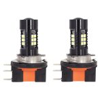 1pair Automotive High-power LED White Light Fog Lamp, H15