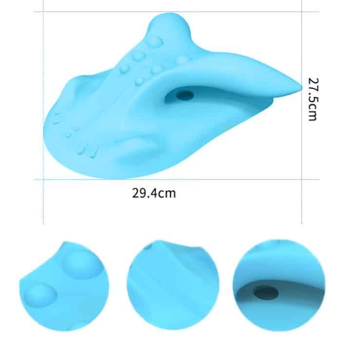 Nackenmassagegerät zur Korrektur von Zervixspondylose, 877 Cow Horns Blue, 877 USB Electric Heating Black – Bild 3