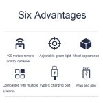 ASiNG LED-LCD-Bildschirm, leistungsstarker hellgrüner Laserpointer, PPT-Sprachanweisungen, Seitenpräsentator, A17 – Bild 4