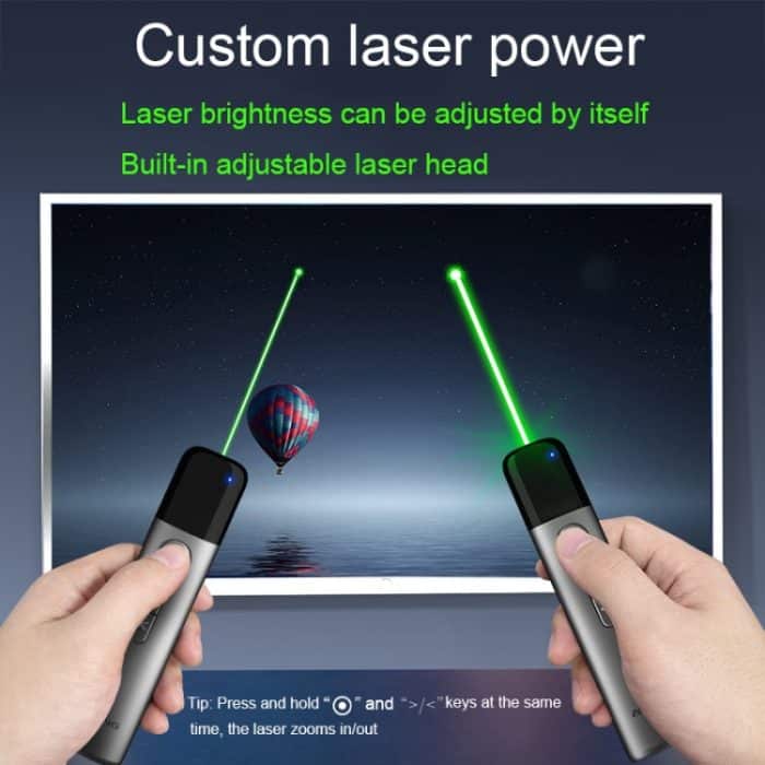 ASiNG LED-LCD-Bildschirm, leistungsstarker hellgrüner Laserpointer, PPT-Sprachanweisungen, Seitenpräsentator, A17 – Bild 6