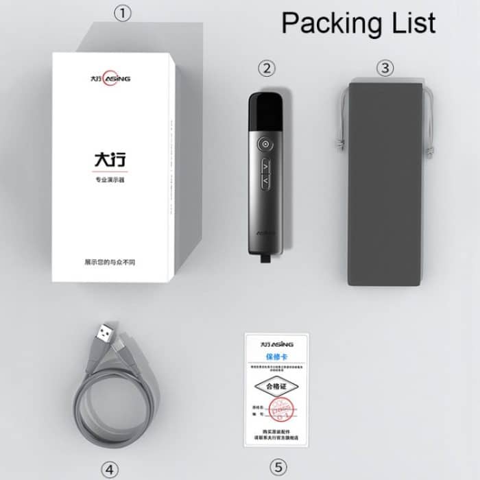 ASiNG LED-LCD-Bildschirm, leistungsstarker hellgrüner Laserpointer, PPT-Sprachanweisungen, Seitenpräsentator, A17 – Bild 8