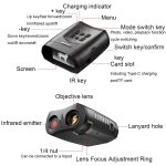 APEXEL 3-Zoll-LCD-HD-Bildschirm Foto Video Tragbares Fernglas Digitales Infrarot-Nachtsichtgerät, APL-NV009 – Bild 4