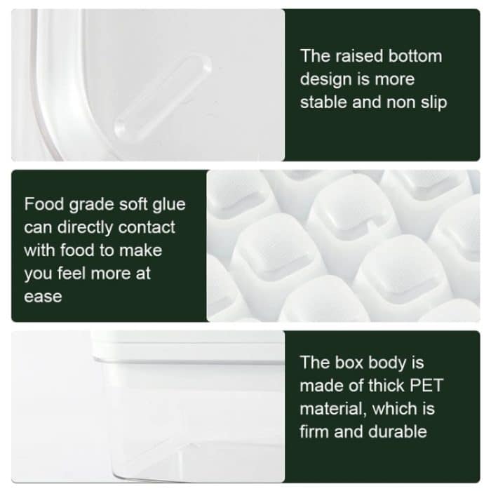 Eisform, zusammenklappbarer Deckel, Press-Eisbox, Single Llayer, Double Llayer – Bild 4