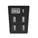 iplay HBP-308 für Sony PS5 5-in-1-Spielekonsole USB3.0 HUB-Verbindungsübertragungs-Extender, For Sony PS5