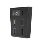 iplay HBP-308 für Sony PS5 5-in-1-Spielekonsole USB3.0 HUB-Verbindungsübertragungs-Extender, For Sony PS5 – Bild 2