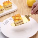 Edelstahl Kuchen Mond Kuchen Messer Gabel Dessert Kuchen Backen Werkzeuge, 14pcs/set Gold – Bild 6