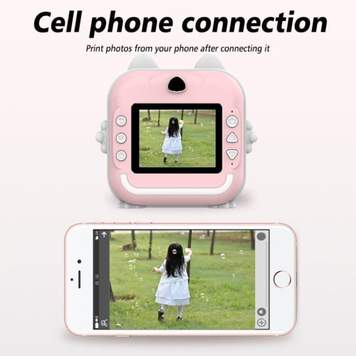 Kinder-Sofortbildkamera, Mini-Thermo-HD-Drucker, Videofoto-Digitalkamera, Standard  Blue, Standard Pink, 16G  Pink, 16G Blue, 32G  Pink, 32G Blue – Bild 7