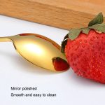 2 Stück 304 Edelstahl mit langem Griff, verdickter spitzer Löffel, Kaffee-/Eisgetränk-Rührlöffel, Stainless Steel Color, Titanium Gold, Rose Gold, Colorful, Titanium Black – Bild 6