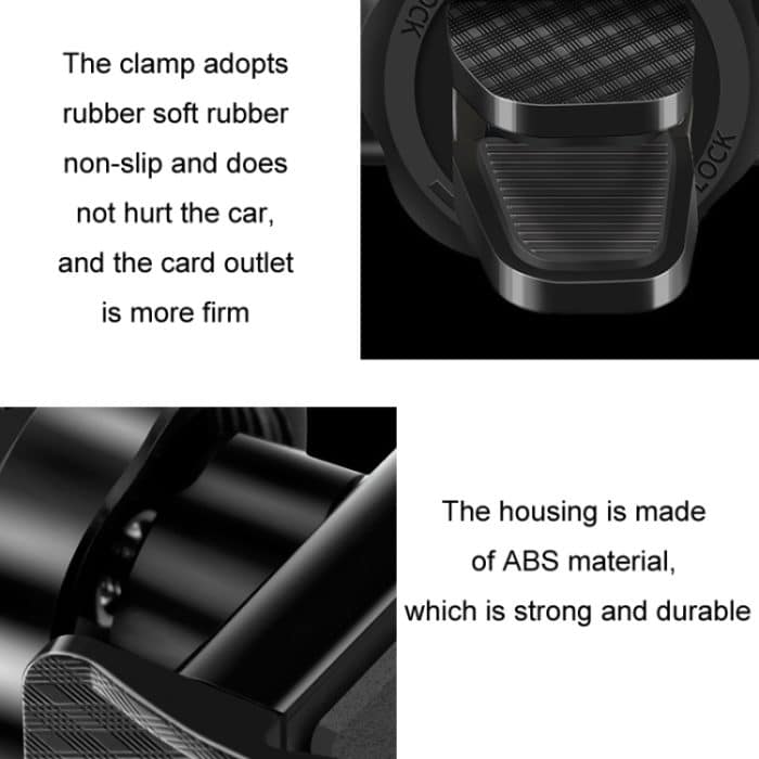 360 Grad drehbarer Auto-Luftauslass, multifunktionaler Handyhalter – Bild 6