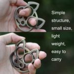 2 Stück Cartoon Schwein Selbstverteidigung Schlüsselanhänger Faust Handschuhe Fingerschnalle Notfall Fensterbrecher, Cartoon Pig(Gold), Cartoon Pig(Silver), Cartoon Pig(Bronze), Cartoon Pig(Black) – Bild 5