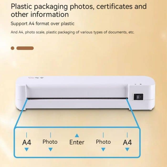 A4-Heiß-Kalt-Laminiergerät, Fotodokumente, Heißlaminierung, 220V EU Plug, 110V US Plug, UK Plug – Bild 5
