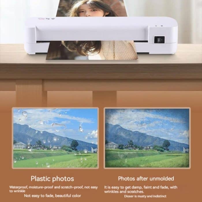 A4-Heiß-Kalt-Laminiergerät, Fotodokumente, Heißlaminierung, 220V EU Plug, 110V US Plug, UK Plug – Bild 7