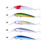 HENGJIA 18 cm 41 g sinkender schwimmender Minnow-Angelköder mit langer Zunge, MI207 (1), MI207 (2), MI207 (3), MI207 (4), MI207 (5) – Bild 2