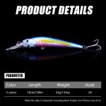 HENGJIA 18 cm 41 g sinkender schwimmender Minnow-Angelköder mit langer Zunge, MI207 (1), MI207 (2), MI207 (3), MI207 (4), MI207 (5) – Bild 8