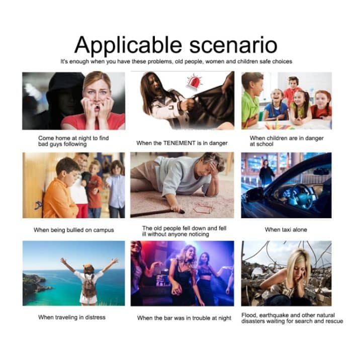 130 dB LED-Persönlicher Alarm-Zugring, Outdoor-Selbstverteidigungsprodukte, Bear Style (Light Blue), Bear Style (Pink), Bear Style (Blue), Bear Style (Purple), Bear Style (Orange) – Bild 9